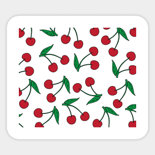 Cherries pattern Sticker